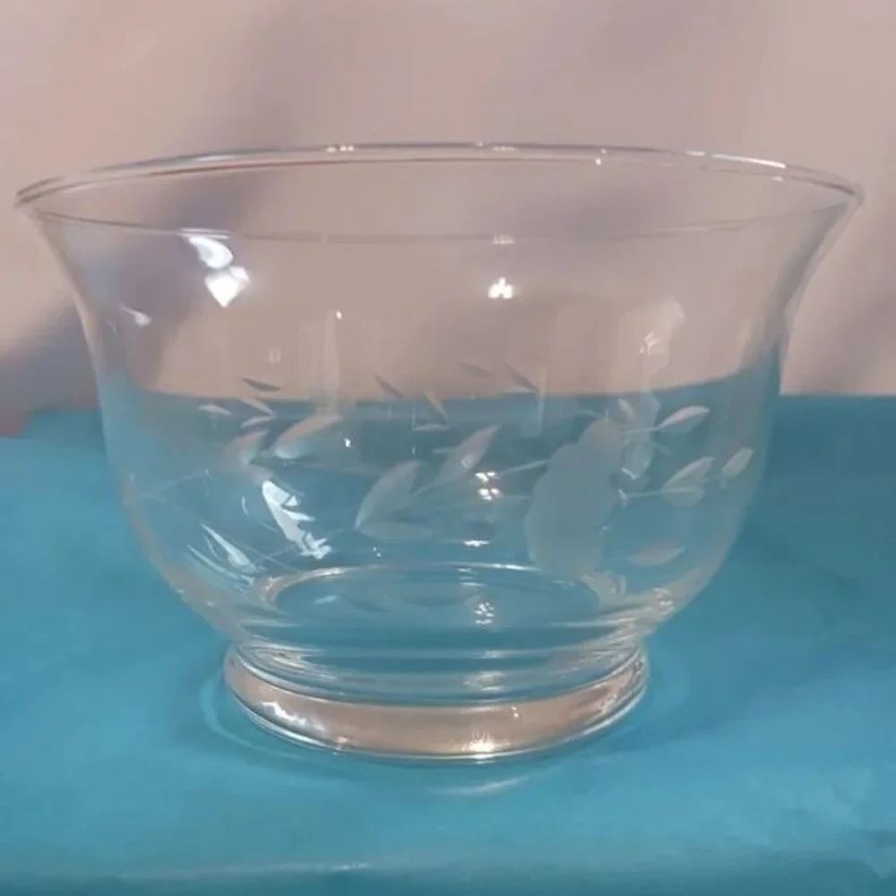 Princess house heritage  set of 4 bowls plate and ladle